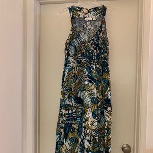 Green/Blue/White Dress